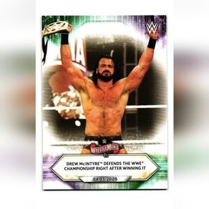 Drew McIntyre 🔥 WWE Wrestling Trading Card 🏆 WWE Champion 🔥 Scottish Warrior